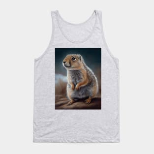 Arctic Ground Squirrel - Oil paint Tank Top